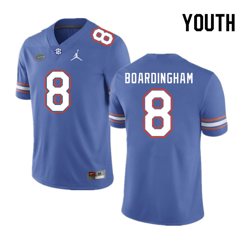 Youth #8 Arlis Boardingham Florida Gators College Football Jerseys Stitched Sale-Royal